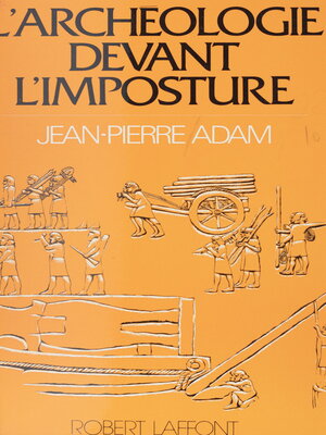 cover image of L'archéologie devant l'imposture